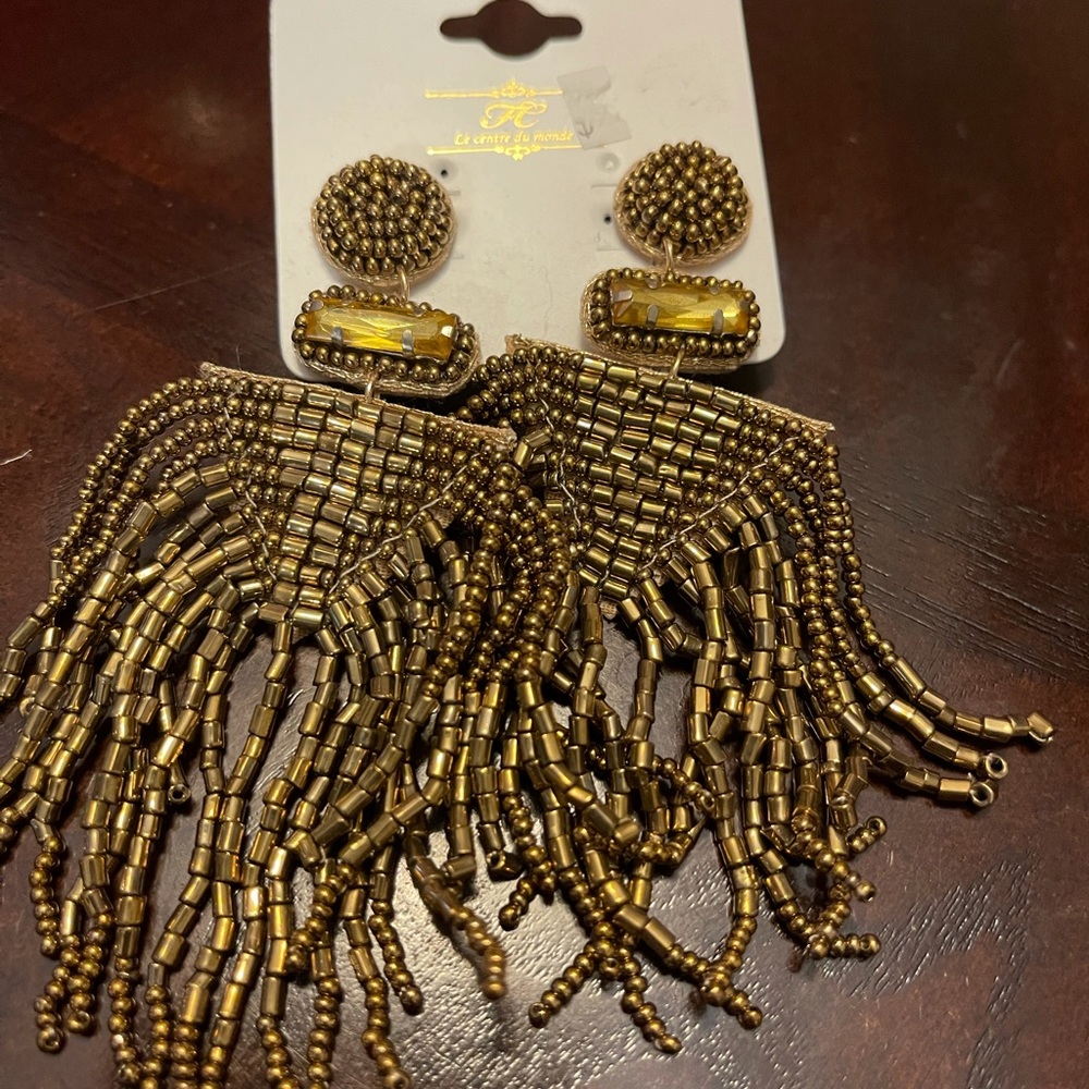Beaded Dangling Earrings